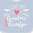 thumbnail image 4 of Inktastic I Love My Grandma and Grandpa Heart and Arrows Boys or Girls Baby Bib, 4 of 4