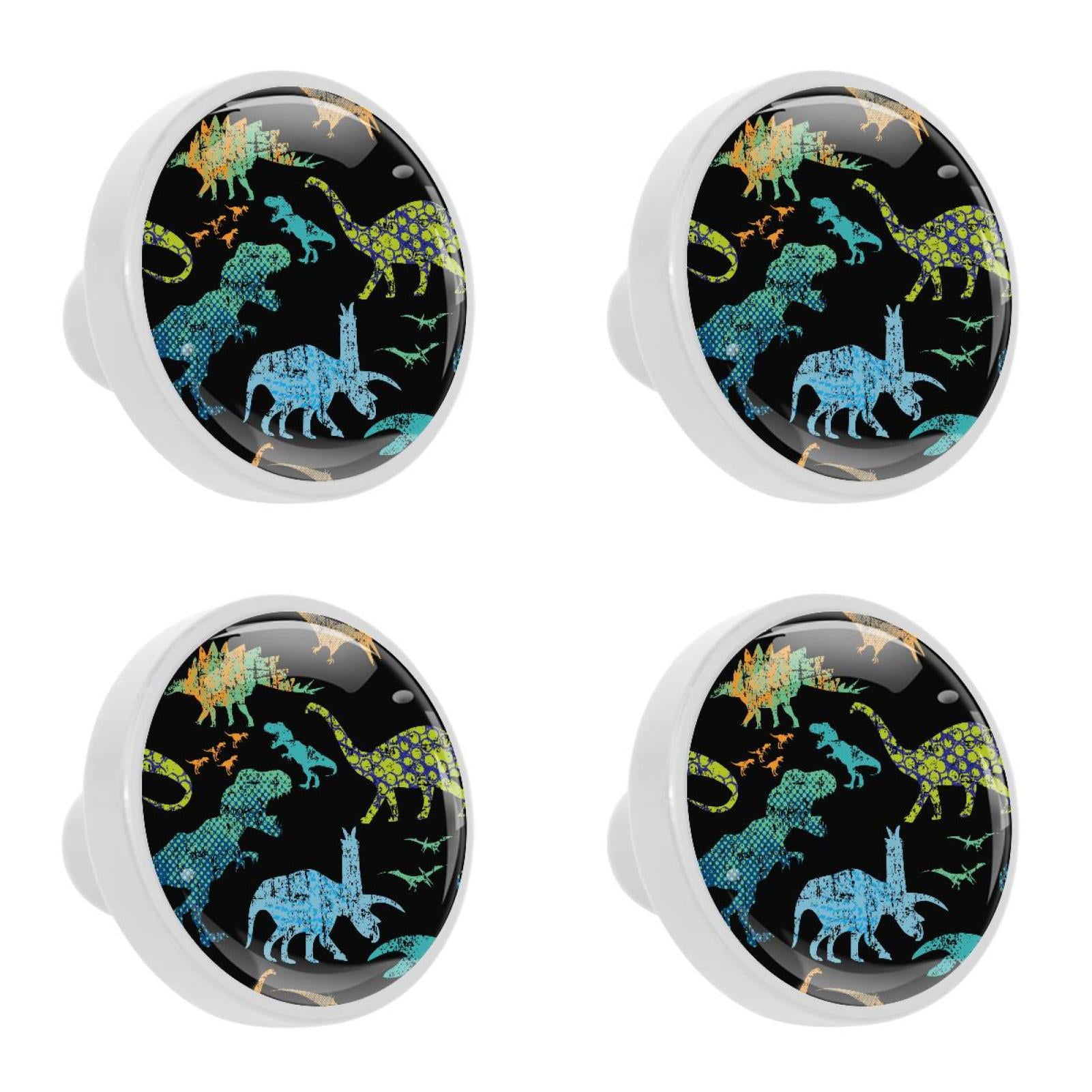 4 Pcs Dinosaur Knobs for Kitchen Cupboard Dresser Bookcase