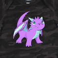 thumbnail image 4 of Inktastic Cute Baby Purple Dragon Boys or Girls Baby Bodysuit, 4 of 5