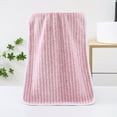 thumbnail image 4 of kchsji Coral Fleece Towel Set 2-Piece, Super Soft & Highly Absorbent Bath Towel and Face Towel, Quick Dry Striped Bathroom Set, Gift for Women Men, Luxury Bath Collection, 4 of 6