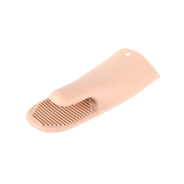 Cateissary Manopla para horno Manoplas para parrilla Guantes de cocina Silicona Resistencia a altas temperaturas Cuenco antideslizante Operación Cocina y Comedor Rosado