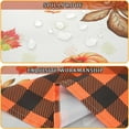 thumbnail image 5 of Fall Tablecloth 60x102 Inch Rectangle, Plaid Pumpkin Print Waterproof Wrinkle-Resistant Table Cloth for Autumn Thanksgiving Harvest Dining Kitchen Decor, 5 of 7