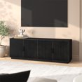 thumbnail image 2 of Mero Rectangular TV Stand for TV's up to 75" in Black Grain, 2 of 6