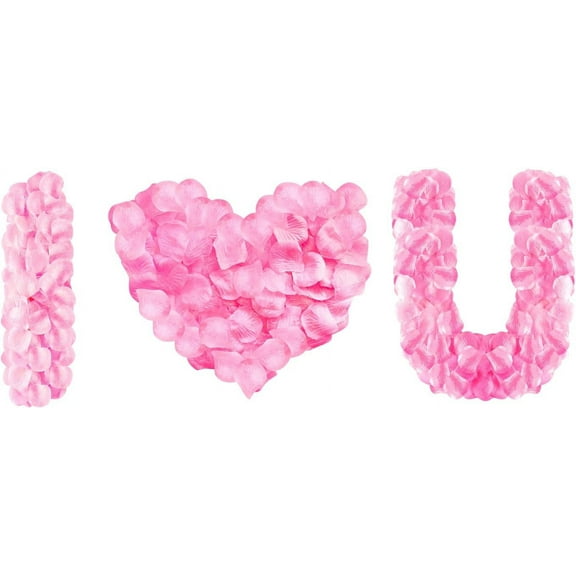 1000 Pink Fake Rose Petals for Holiday and Special Occasion - Valentine's Day, Proposal, Engagement, Wedding, Anniversary, Mother's Day, Holiday,
