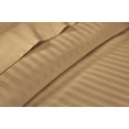 thumbnail image 2 of EASY BEDDING-100% Egyptian Cotton, 800 TC, 14" Deep Pocket Fitted Sheet, Flat Sheet & 2 Pillow Cases-Luxurious Sheet Set 4 Piece-Taupe Stripe, Queen Size, 2 of 6