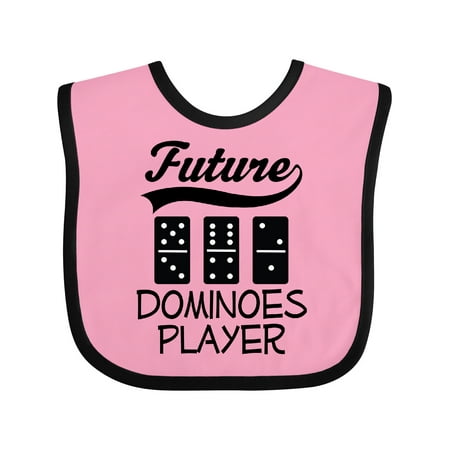 

Inktastic Future Dominoes Player Game Gift Baby Boy or Baby Girl Bib