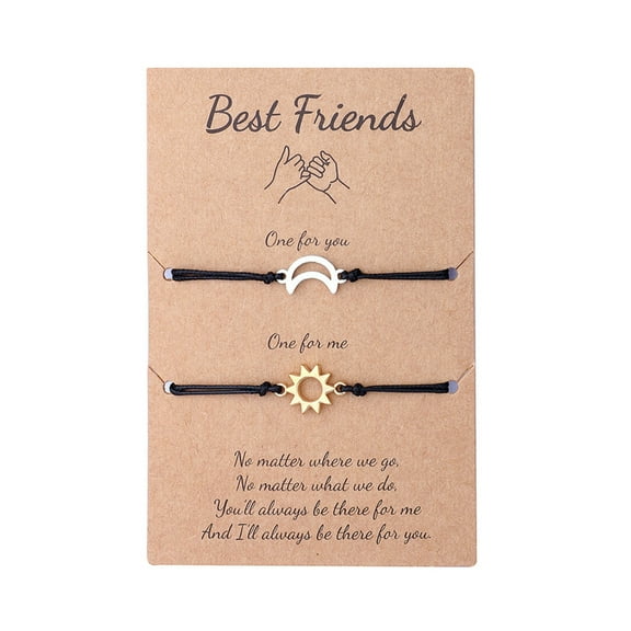 Sun-moon Friendship Matching Bracelets BFF Distance Relationship Bracelets for Friends Him Her Mother Daughter