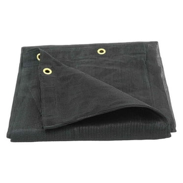Jiowenm 8' x 10' Black Mesh Tarp, 90% Shade, Greenhouse Covers Sunblock Shade Cloth Net Pet Kennels Outdoor Shade Screen