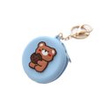 thumbnail image 1 of Coin Purse Silicone Cute Zipper Closure Gift Choice Women Change Pouch Wallet For Lipstick KeysRound, Biscuits Bear, 1 of 1