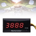 thumbnail image 6 of BIMZUC Motorcycle Tachometer DC 12V Ultra Thin Digital LCD Display Rainproof Backlight Gauge for Modification Red 2.36 inches / 6 cm Universal Fitment, 6 of 9