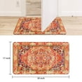 thumbnail image 6 of Bohemian Farmhouse Orange Vintage Welcome Doormat for Indoor/Outdoor Entrance Bohemian Farmhouse Orange Vintage Decoration Door Mat Kitchen Door Mat Bedroom Doormat 17x30 Inch, 6 of 6