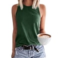 thumbnail image 3 of Basic Tank Tops for Women Lightweight Breathable Crewneck Casual Plain Sleeveless Shirt Summer Outfits, 3 of 9