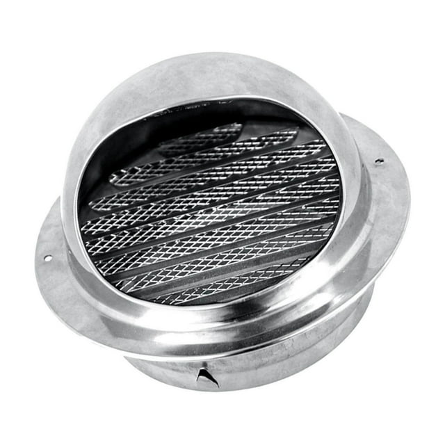 ziyahi Bouchons de Sortie d'Air en Acier Inoxydable 304 avec Écran en Maille Intégré Capot de Ventilation 60mm