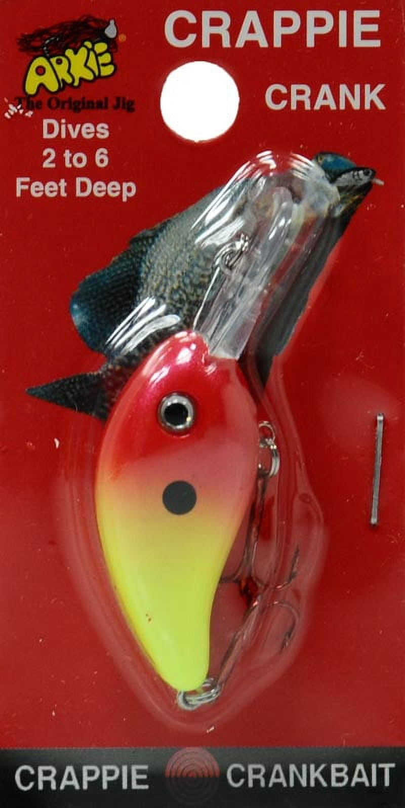 Arkie 220 Series Crappie Striped Crankbait, Strawberry Lemon, CD-58