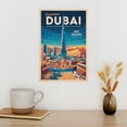 thumbnail image 3 of Retro Dubai City Poster Vintage UAE City Tourism Art for Walls Print Poster, 3 of 8