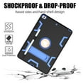 thumbnail image 5 of Dteck Case For Apple iPad 8th Generation 10.2-inch 2020,iPad 7th Gen 10.2" 2019 Shockproof 3 in 1 Design Rugged Hybrid Armor Rubber Hard Case Kickstand Protective Cover,Black+Blue, 5 of 6