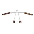 thumbnail image 3 of Perchero para asiento de vehículo, perchero para ropa, perchero telescópico para ropa. Grano de madera, 3 of 9