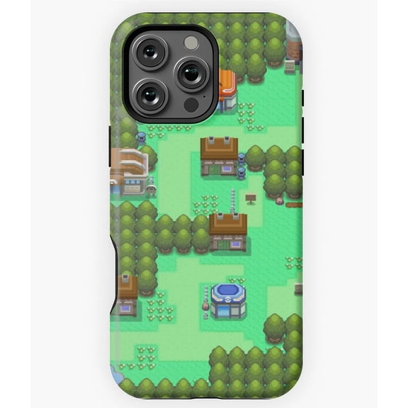 Pastoria City Map Retro Pokemon M2461 Phone Case for iPhone 17 16 15 14 13 12 11 Pro Max