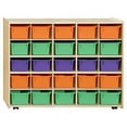 thumbnail image 2 of contender mobile storage 25 compartment cubby with trays, 2 of 2