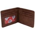 thumbnail image 3 of Budweiser Portefeuille Bifold Marron AOP Bowtie Deboss avec Fenêtre d'Identification, 3 of 5
