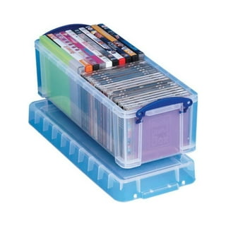 Doryh 5 L Plastic Storage Bin with Lid, Clear Transparent Box With Handles,  Set of 6