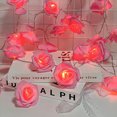 thumbnail image 2 of Billuyoard Luces rosas para una celebración romántica del Día de San Valentín, decoración de bodas, luces navideñas, cadena de luces Iluminación navideña rosa+blanco, 2 of 6
