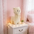 thumbnail image 6 of Cuddly White Alpaca Llama Lamb Toy - 13" Stuffed Animal Cushion Plush Doll, Kawaii Plushie, 6 of 6