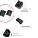 thumbnail image 5 of Yuarrent Bisagra de control de posición Reemplazo Torques de plástico Bisagras Cerradura Seguridad Muebles Ventana Gabinete Amortiguación de Type2 NO2, 5 of 6