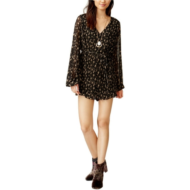 ASTR The Label Combinaison Plissée Roseanne pour Femmes, Noir, Très Petit