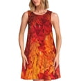 thumbnail image 1 of Disketp Autumn Leaf para Vestido sin Mangas para Mujeres, Vestidos de Verano para Mujeres, Casual y Holgado para la Playa, 1 of 7