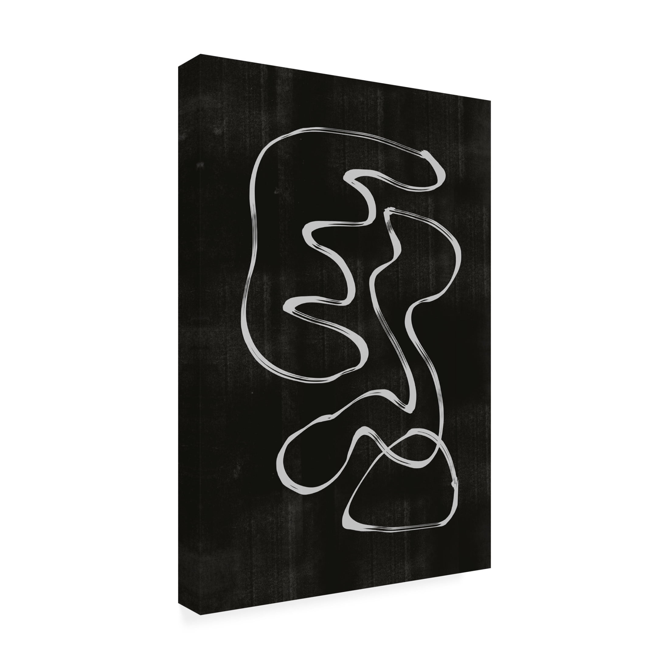 Trademark Fine Art THE MIUUS STUDIO Abstract Line No3 Canvas Wall Art