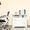 thumbnail image 2 of Vinsetto Lateral File Cabinet Filing Cabinet for Hanging Letter Sized Files, 2 of 10