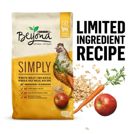 Purina Beyond Natural Limited Ingredient Dry Cat Food, Simply White Meat Chicken & Whole Oat Meal Recipe, 16 lb. Bag