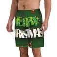 thumbnail image 2 of Logiee Merry Christmas Print Mens Swim Trunks Quick Dry Board Shorts,Breathable Hawaii Beach Shorts Swimwear Bathing Suits-Medium, 2 of 6