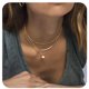 thumbnail image 1 of Collar de lentejuelas galvanizadas con tubo de cobre y metal multicapa de estilo europeo y americano, collar de moda simple, 1 of 5