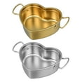 thumbnail image 1 of AMLESO 2x Sauce Pan Cooking Pot Stainless Steel Heart Shaped Multifunctional, 1 of 8