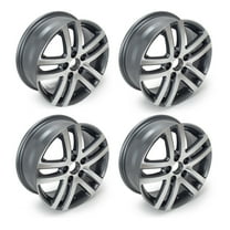 16" Wheel Rim 16x6.5-inch Grey, for 2005-18 Volkswagen Jetta, 4 Count, OEM Quality Replacement Rim