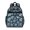 Football and Halftone Navy Pattern, variant on Football and Hexagon Green Pattern Cute School Backpack Bag for School with Padded Back and Adjustable Shoulder Straps 15.25"x11.5"x5.25"