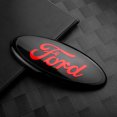 thumbnail image 1 of Car Front Grille Emblem Rear Trunk Lid Logo Sticker Decor For Fiesta Focus 2 Mondeo mk4 Mustang Ranger Kuga S-MAX Transit B 22.4x8.8cm, 1 of 5