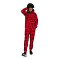 thumbnail image 3 of G-Style USA Men's King Crown Fleece Tracksuit Set - Pullover Hoodie and Sweatpants ST873 - Red - Large, 3 of 8