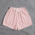 thumbnail image 4 of Birdeem Womens Solid Casual Loose Pockets Lacing Drawstring Short Pants, 4 of 12