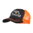 thumbnail image 2 of Team Bride Embroidered Neon Trucker Cap - Black Neon Orange OSFM, 2 of 5