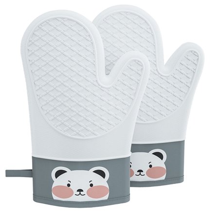 

Microwave Oven Gloves Silica Gel Anti Scalding Heat Insulation Oven Special Kitchen Baking Thickened High Temperature Resistants Steam Oven