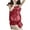 Red, variant on Lopecy-Sta Women Sleepwear Pajamas Set Gift for Women Lace Pajamas Set Cami Sleep Tops with Shorts Lounge Wear for Women Silky Cute Loungewear Set