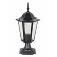 thumbnail image 2 of Traditional Metal Garden Lamp Post for Outdoor Use, Black Finish with Pedestal Mount, Weather Resistant for Patio Lawn Pathway, Requires Bulb Not Included, 2 of 5