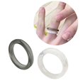 thumbnail image 2 of Juego de 2 anillos acrílicos de colores para mujer y niña, sortijas apilables, transparentes, estéticas, divertidas y apilables, regalo de 2 piezas, 2 of 4