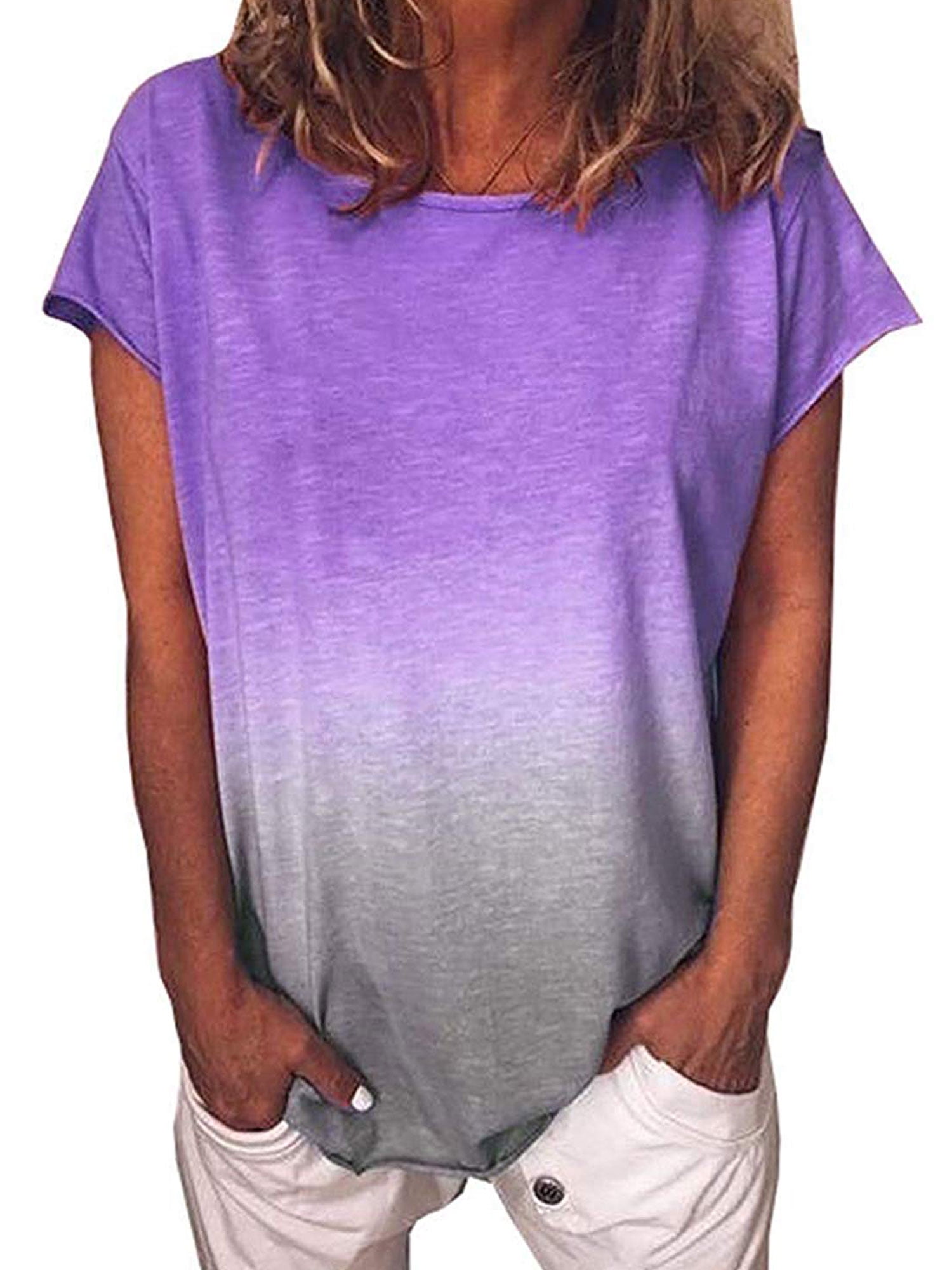 Womens T-Shirts - Walmart.com | Purple 