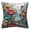 A, variant on Pillowcase 18*18Inch Embroidered 3D Floral Spring Summer Decorative Throw Pillow Cover (No Insert)