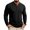 Black, variant on Men Slim Fit Henley Long Sleeve Shirts, Classic Button Cotton Slim Fit Pullover Top, Solid Color Lightweight Base Tees for Walking, Gym, Lounge Dark Gray L(L)