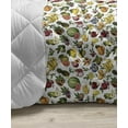 thumbnail image 3 of Guava Down Alternative Comforter, Tropical Fruits Pattern Papaya Dragon Fruit Colorful Food Cartoonish Illustration, Microfiber Quilt for All Season, 5 Sizes, Multicolor, by Ambesonne, 3 of 3